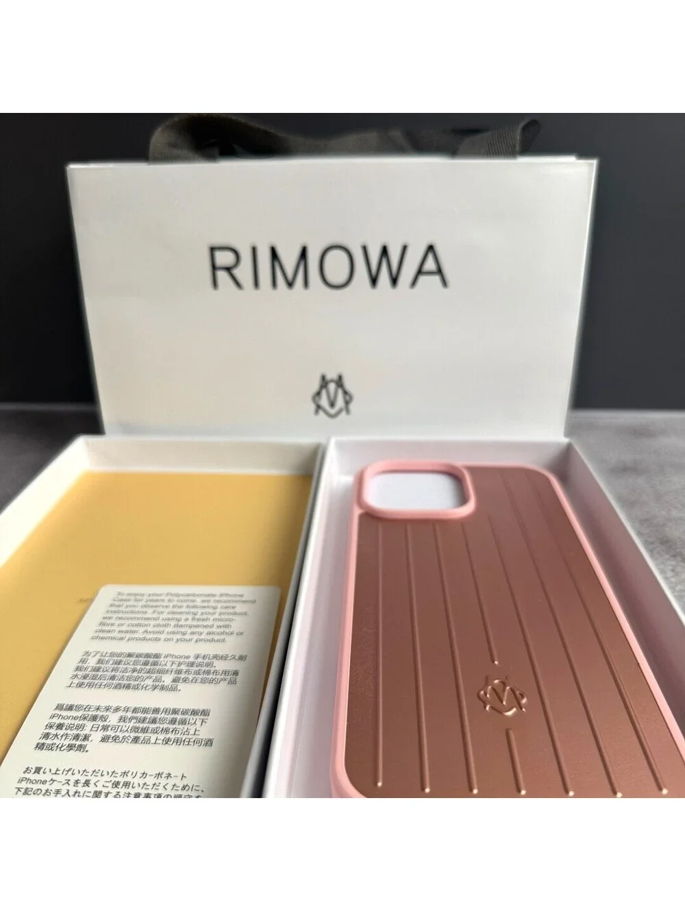🦩 Rimowa in Pink iPhone 16 Pro Max Case Aluminum Metal Grooved Luggage Style